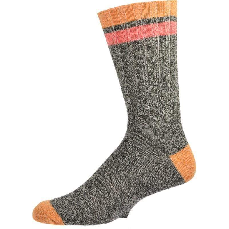 Twisted Marled Colorful Cotton Men Crew M5067