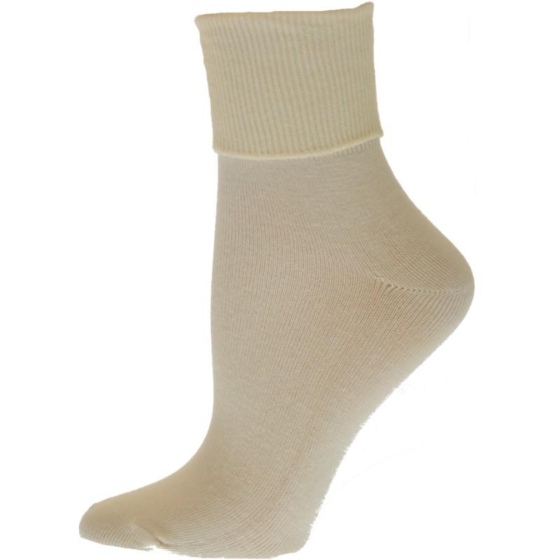Turn Cuff Organic Cotton Seamless Toe 3 pair Pack W1211