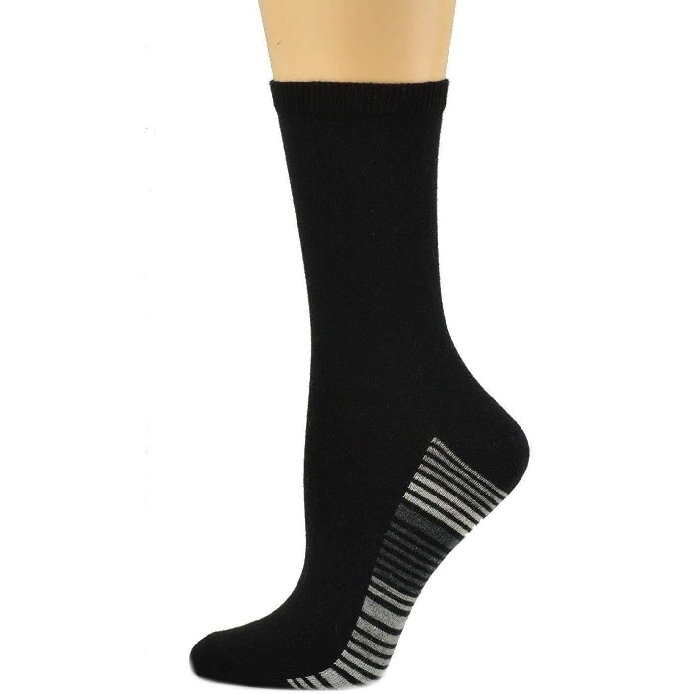 Sierra Socks Women's Striped Cotton 1 Pair or 3 Pair Pack Socks W89