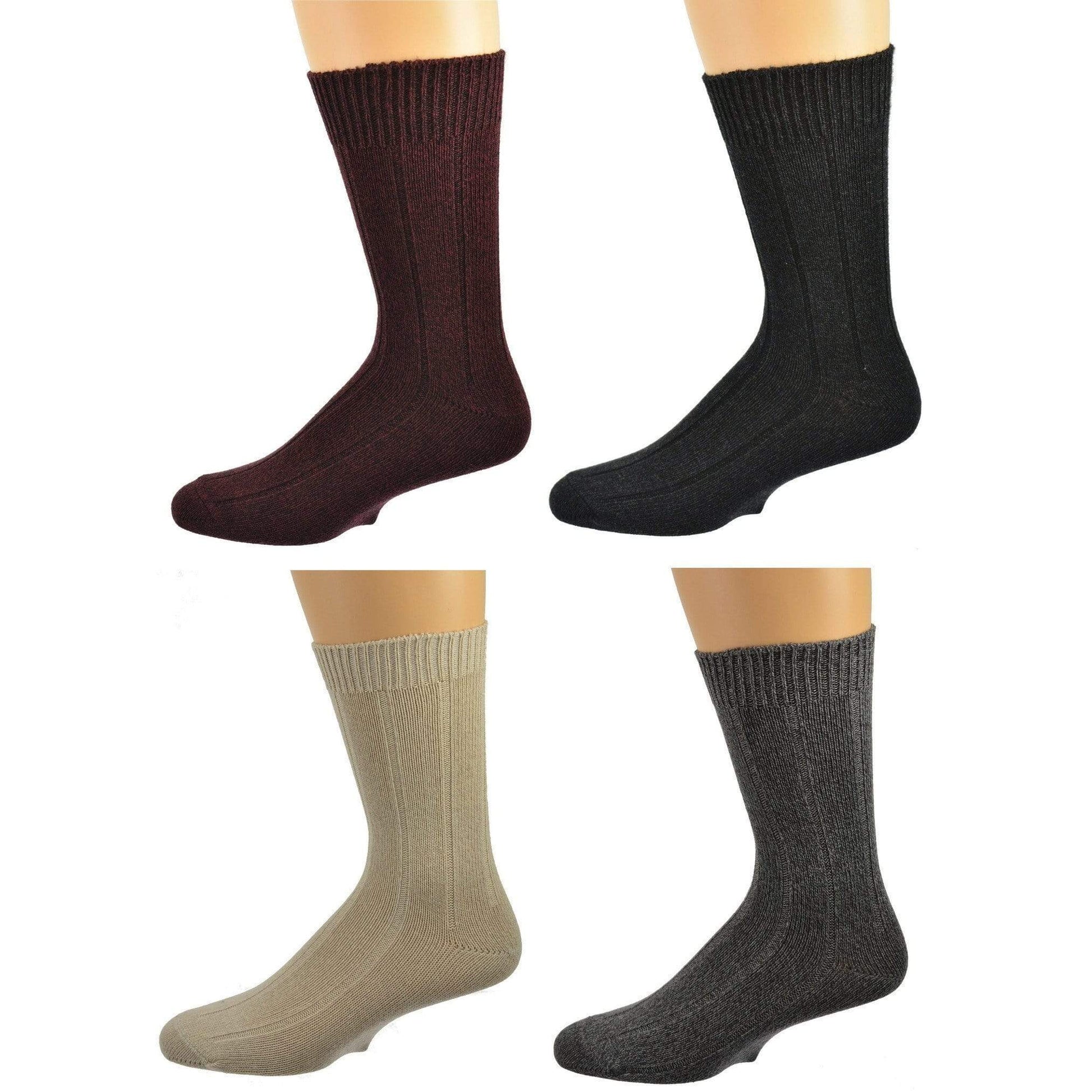 Sierra Socks Women's Bamboo True Rib Casual Dress Crew Socks 2131