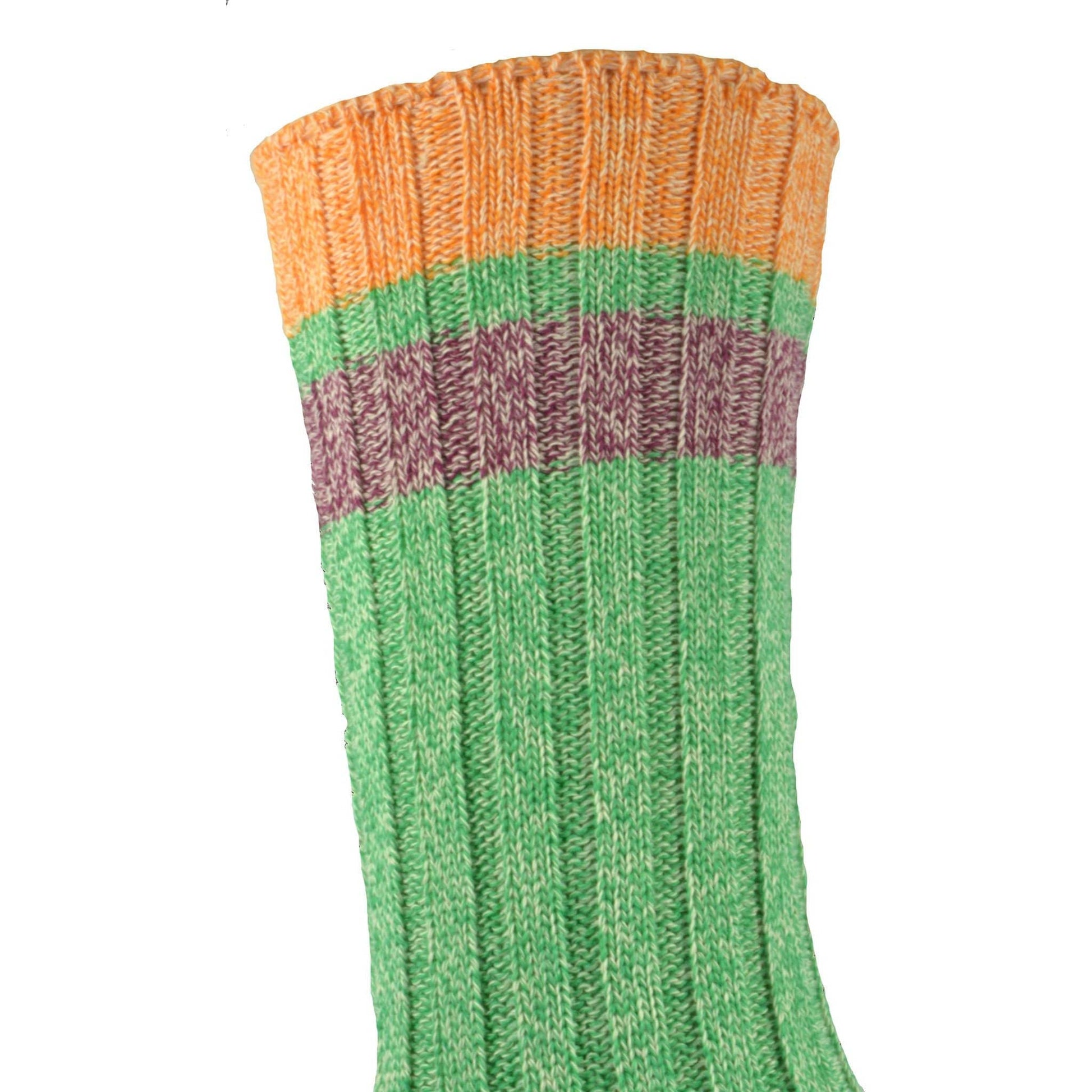 Sierra Socks Twisted Medium Thickness Boot Stripe Comfortable Crew W5067