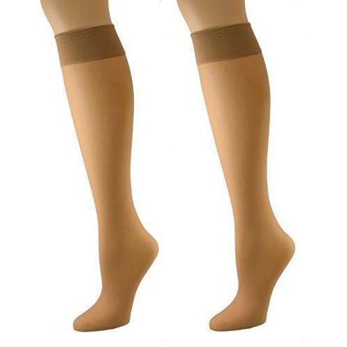 Sierra Socks Stay Up Knee Hi 6-Pair Pack Nylon Socks 4000