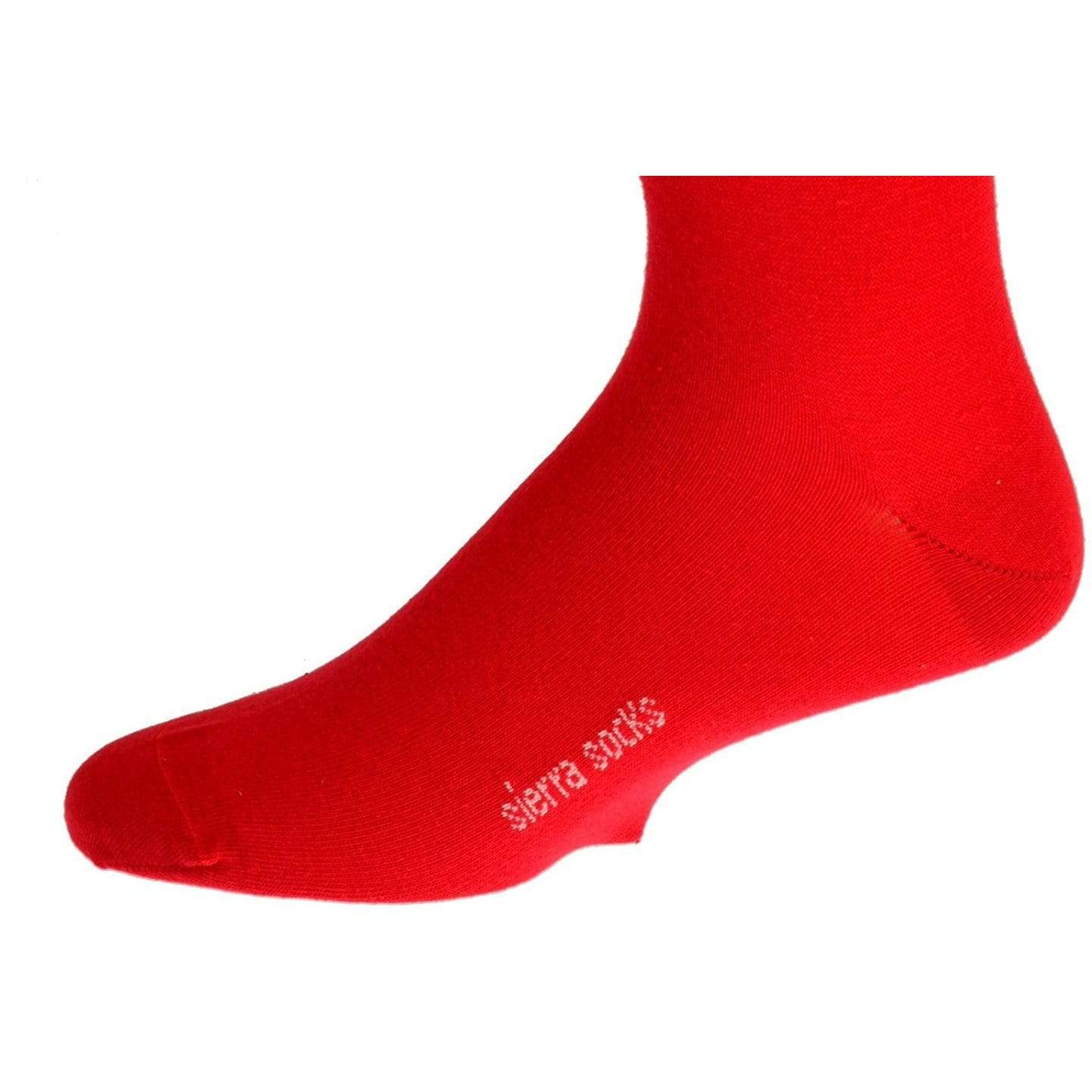 Sierra Socks Men's Crew Cotton Solid Vibrant Colorful Seamless Toe Socks 3 Pair Pack