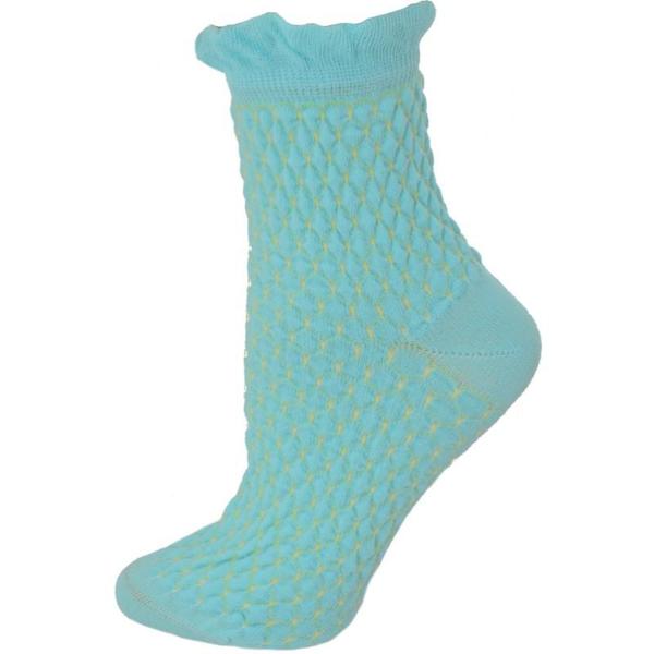 Sierra Socks Cotton Small Diamond Pattern Quarter High Women's 3 Pair Pack Socks W510U