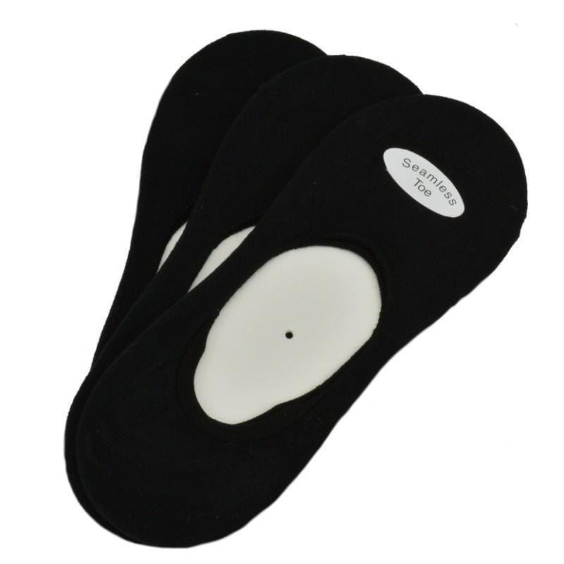 Performance Combed Cotton Invisible Socks with Silicone 3 pair pack M11139E
