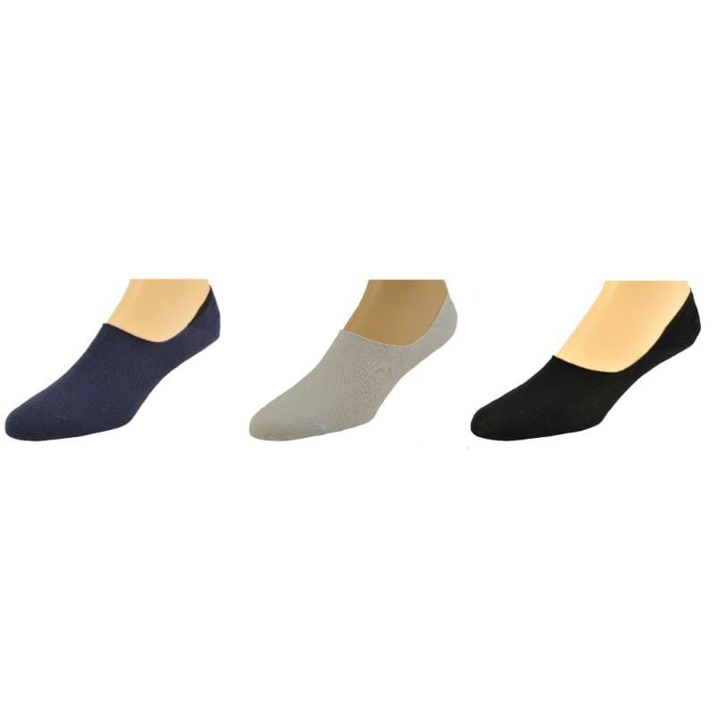 Performance Combed Cotton Invisible Socks with Silicone 3 pair pack M11139E
