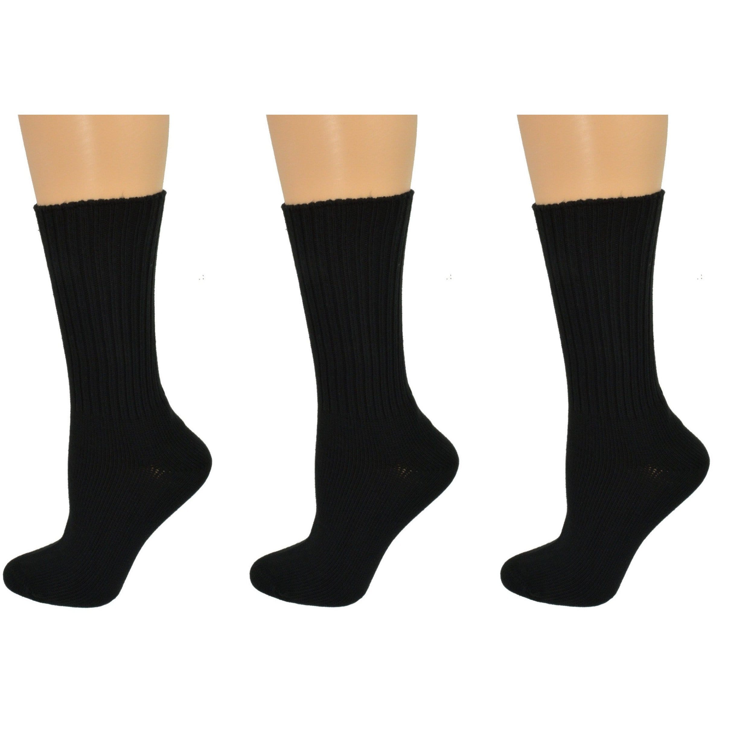 Organic Cotton Midweight Outdoor Unisex Athletic Crew Socks 3 Pair Pack W2100