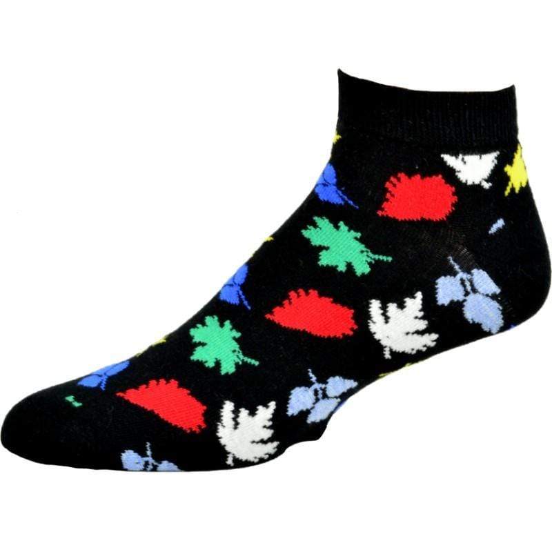 Leaf Pattern Ankle Cotton Socks M22229LC
