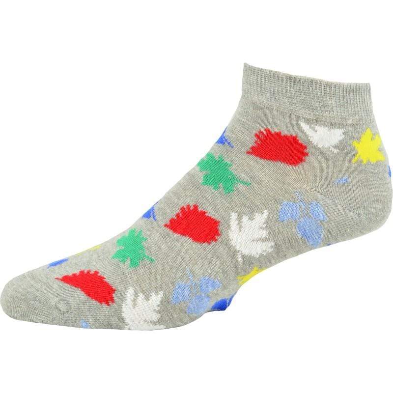 Leaf Pattern Ankle Cotton Socks M22229LC