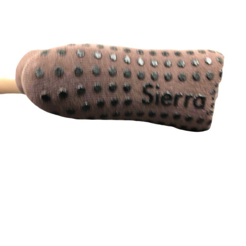 Heel Guard Mesh Top Cotton Anklet High Socks with Non Skid Gripper