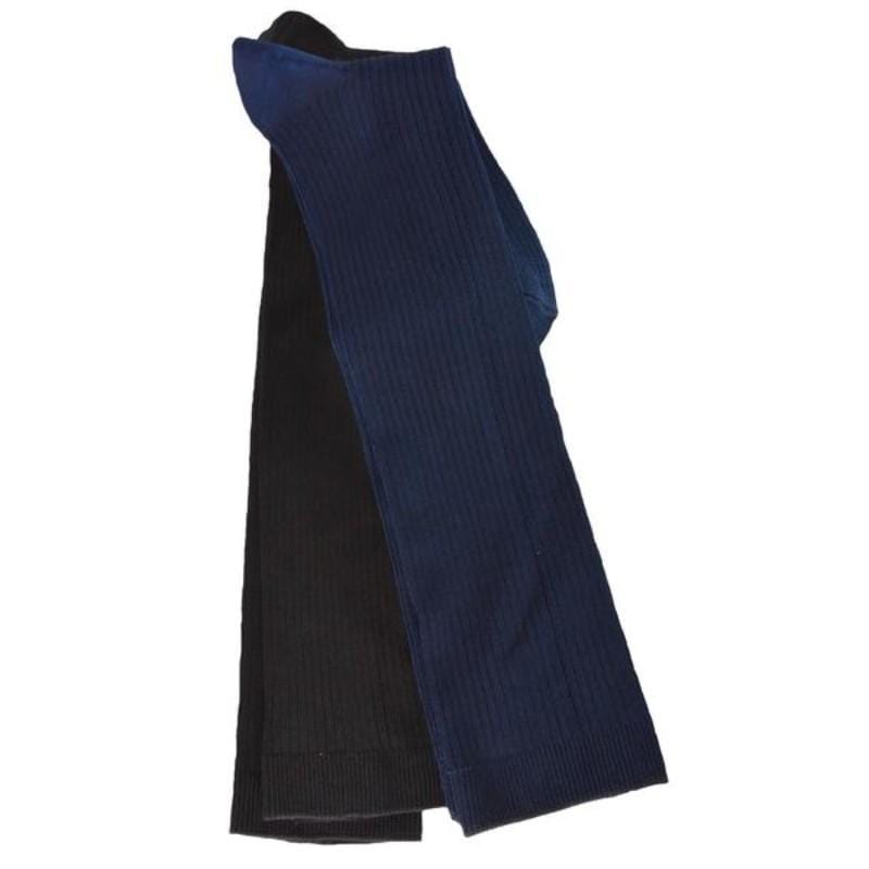 Girls School Uniform Knee High Bamboo Ribbed Socks 2 Pair Pack