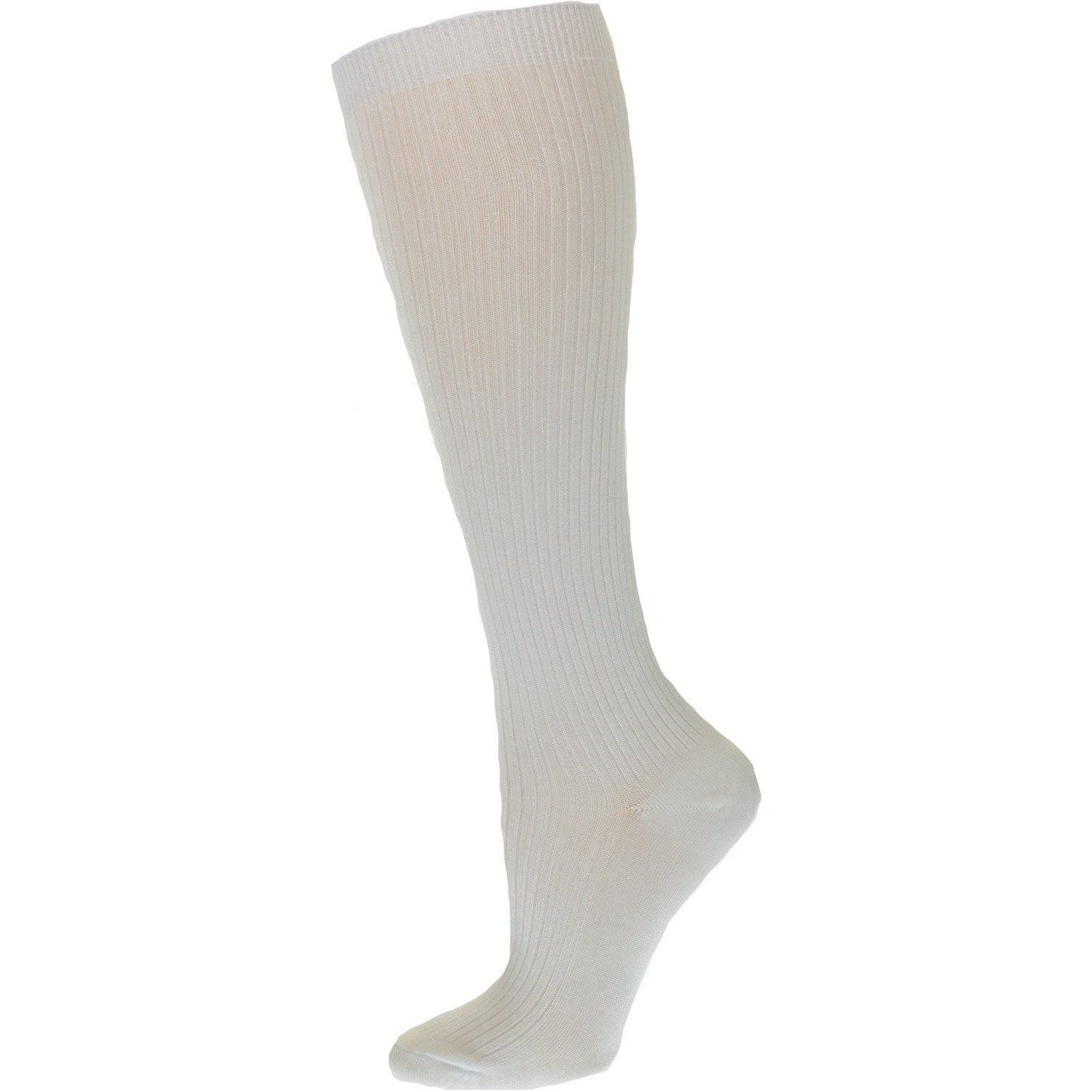 Girls School Uniform Knee High Bamboo Ribbed Socks 2 Pair Pack