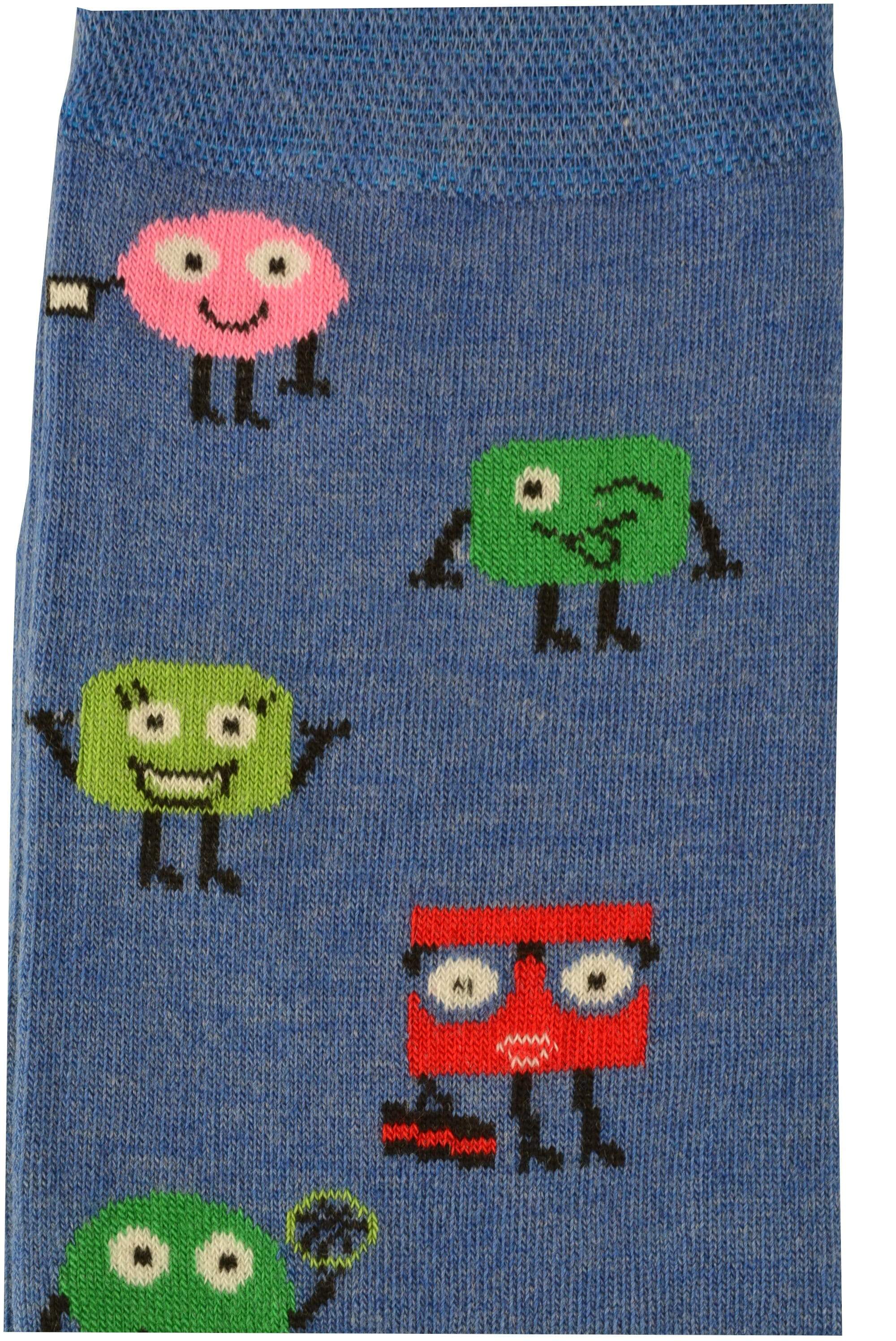 Game Design Colorful Smooth Toe Men Crew Socks M7752