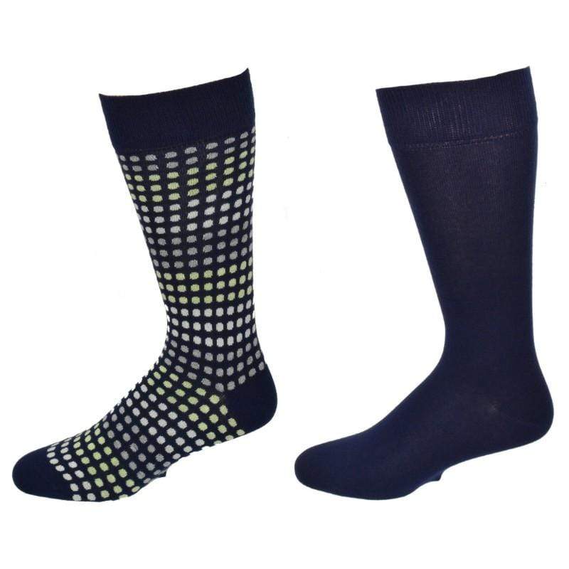 Dress Casual 2 Pair Pack Combed Cotton Crew Socks M5500