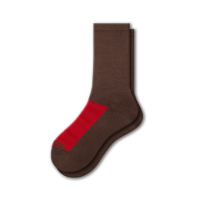 Cotton Crew Mesh Top Cushioned Sole Performance Socks