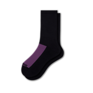 Cotton Crew Mesh Top Cushioned Sole Performance Socks