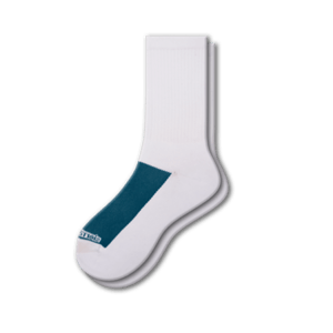 Cotton Crew Mesh Top Cushioned Sole Performance Socks