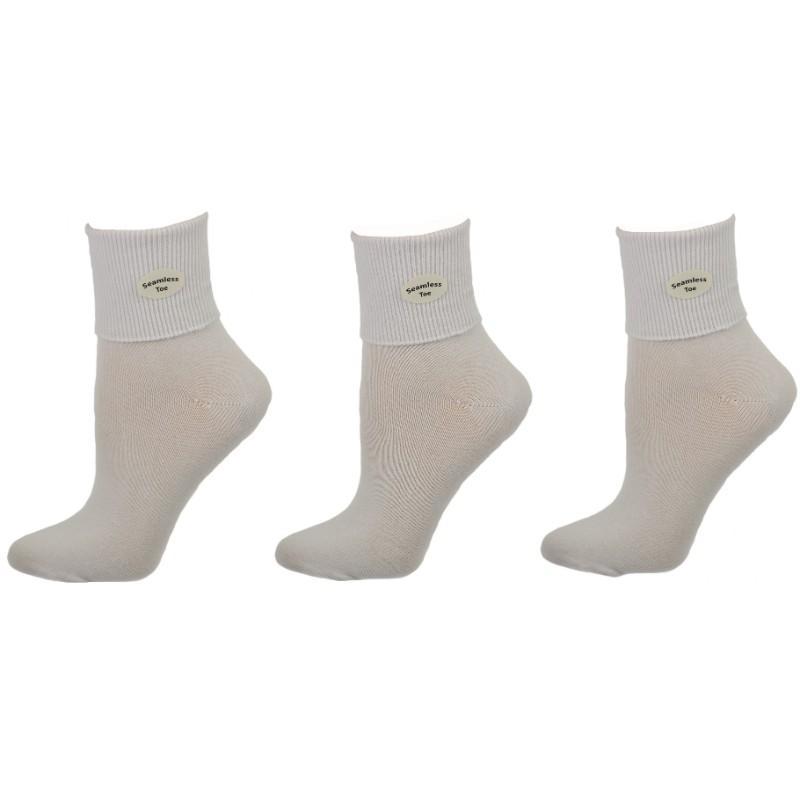 Classic Ribbed Single Cuff Pima Cotton 3 Pairs Pack School Uniform Socks