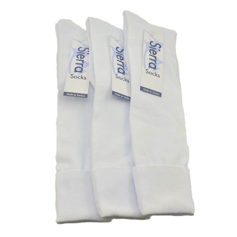 Classic Flat knit Opaque Nylon Knee High Socks 3 Pair Pack W1440