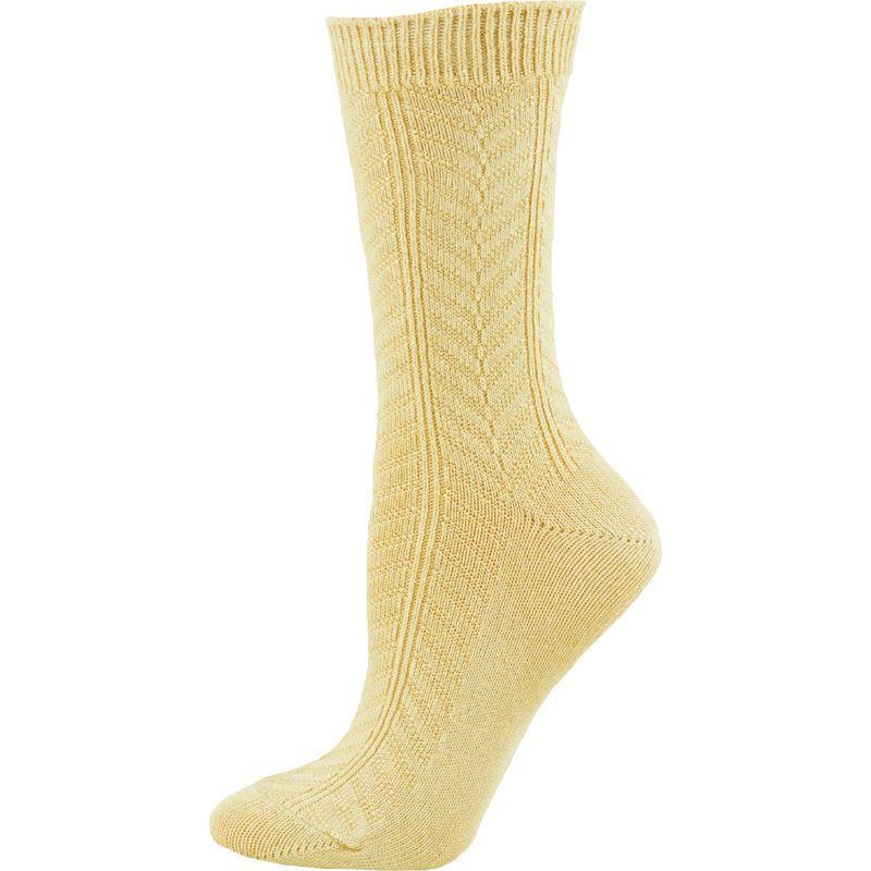 Chevron Pattern Medium Thick Bamboo Crew Socks 3 pair pack