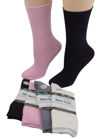 Diamond Argyle Bamboo Crew