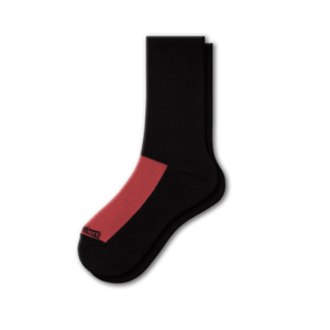 Cotton Crew Mesh Top Cushioned Sole Performance Socks