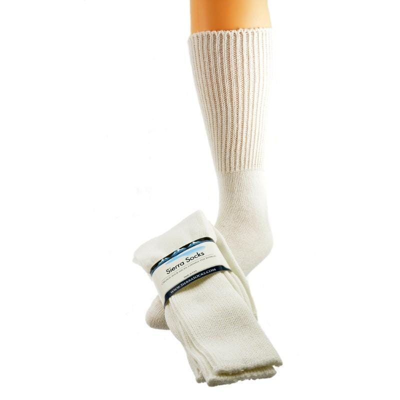 Health Diabetic Wide Calf Cotton Crew Men's Socks 2 pair pack M6500