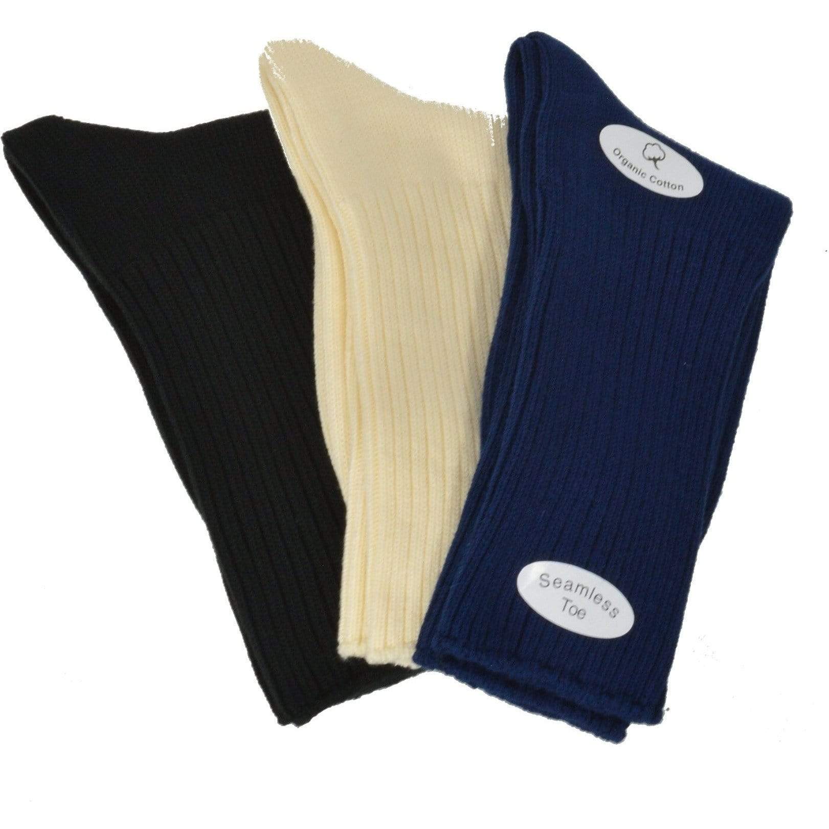 Organic Cotton Midweight Outdoor Unisex Athletic Crew Socks 3 Pair Pack W2100