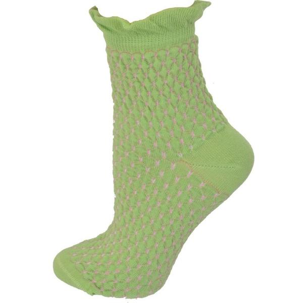 Sierra Socks Cotton Small Diamond Pattern Quarter High Women's 3 Pair Pack Socks W510U