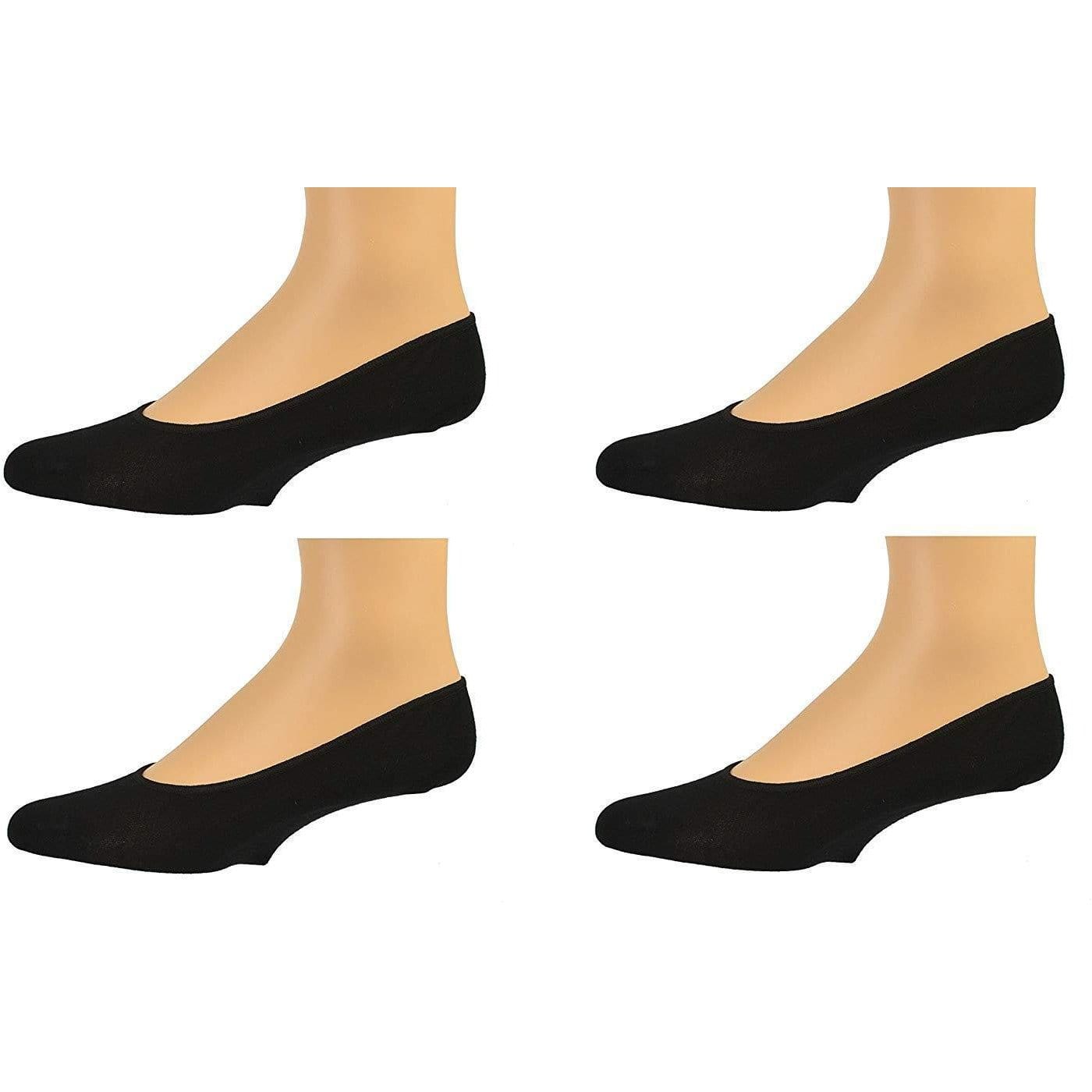 Sierra Socks Men Premium Bamboo No Show Low-Cut Seamless Toe liners Socks-4 Pairs Pack