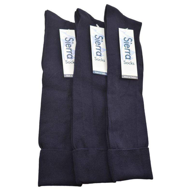 Classic Flat knit Opaque Nylon Knee High Socks 3 Pair Pack W1440