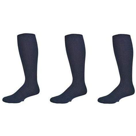 Classic Fine Ribbed Premium Over the Calf Combed Cotton Socks 3 pair pack M3300