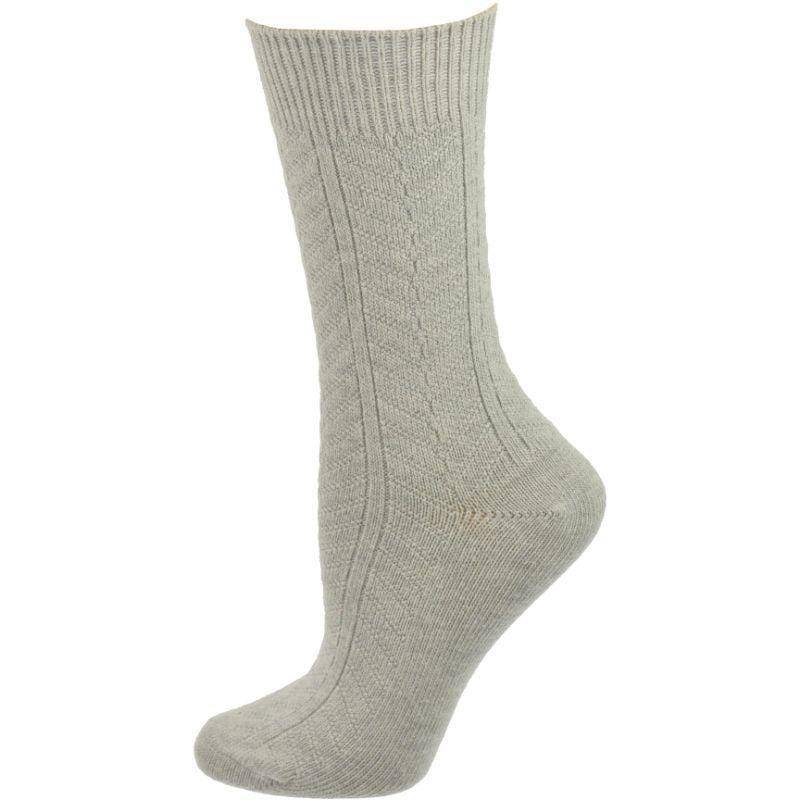 Chevron Pattern Medium Thick Bamboo Crew Socks 3 pair pack