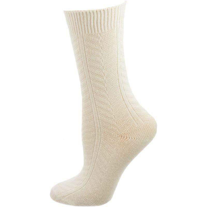 Chevron Pattern Medium Thick Bamboo Crew Socks 3 pair pack