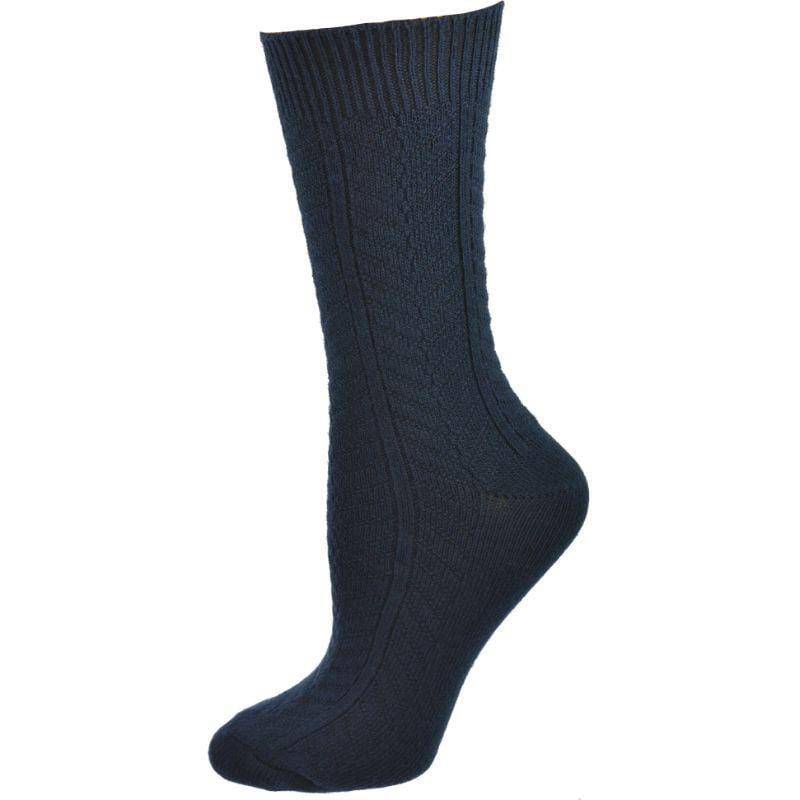 Chevron Pattern Medium Thick Bamboo Crew Socks 3 pair pack