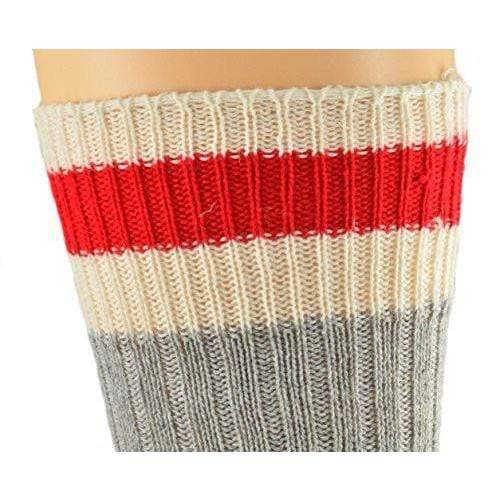 Wool Striped Boot Work Men's 3 Pair Pack Socks M6400
