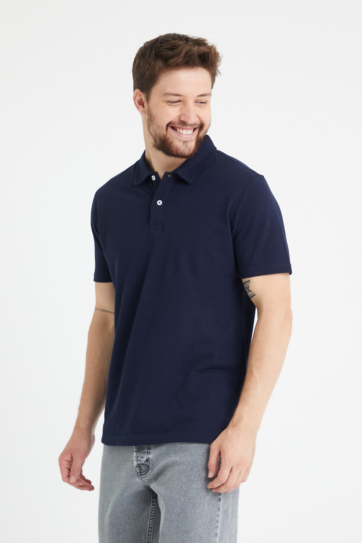 Two button shop polo shirt