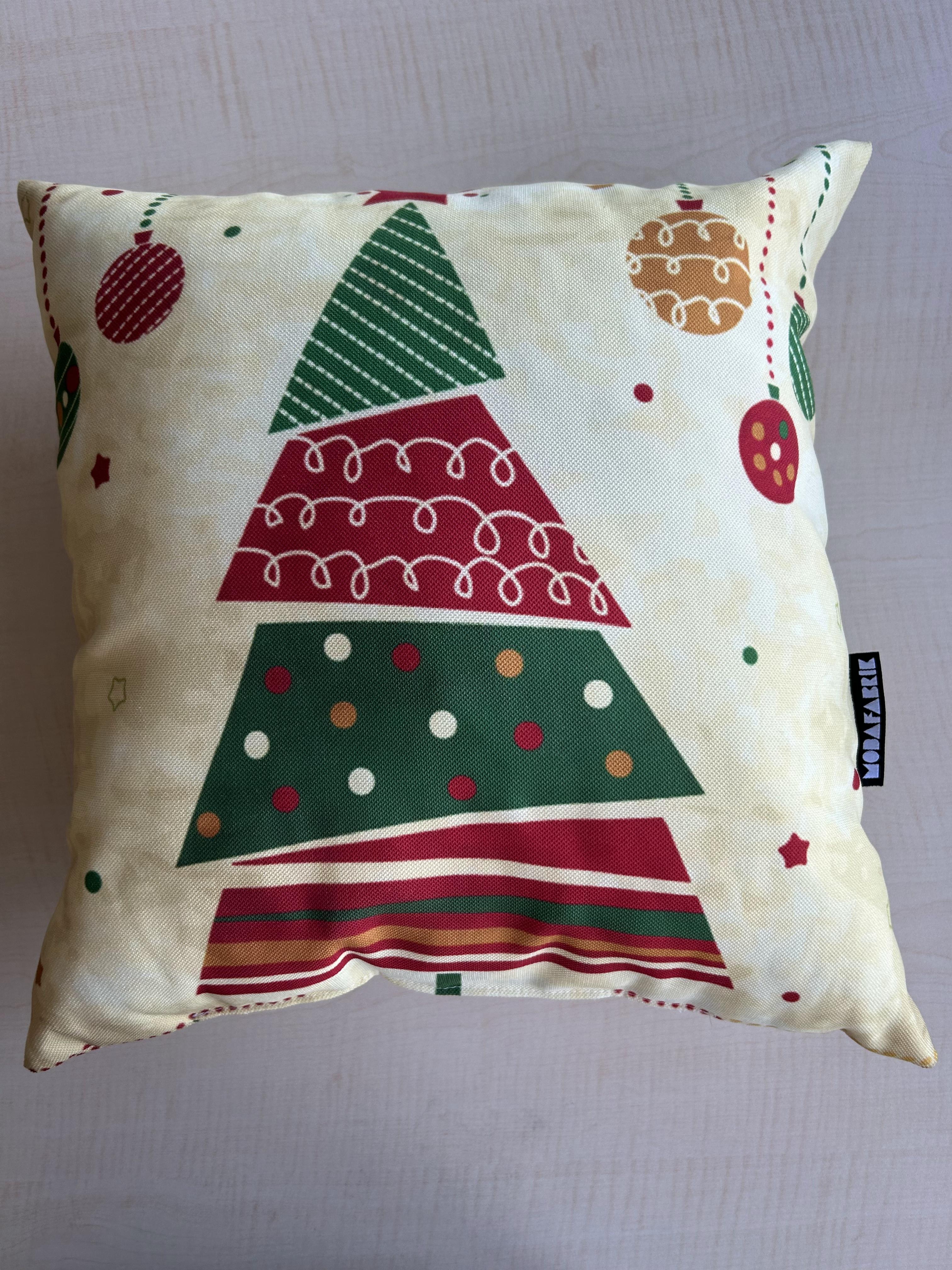 Abstract Christmas Tree Pattern Pillow Cover, Holiday, Decorating, Square 16" x 16" - Wear Sierra