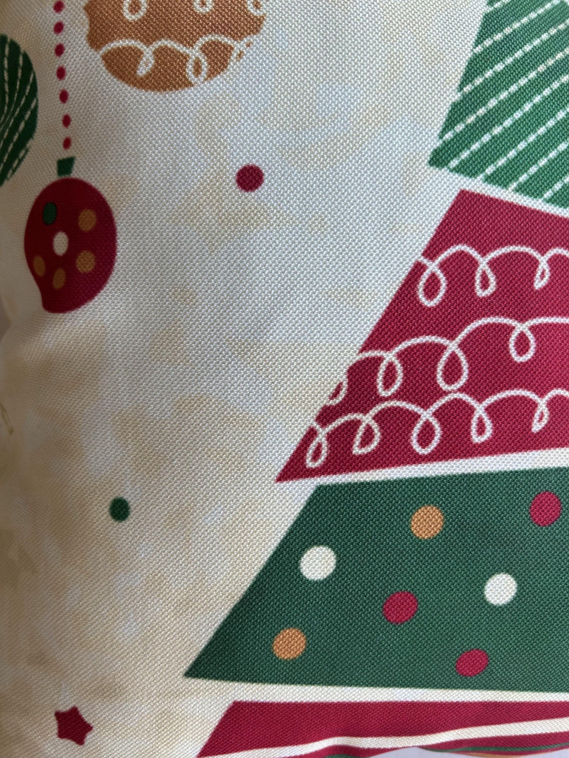 Abstract Christmas Tree Pattern Pillow Cover, Holiday, Decorating, Square 16" x 16" - Wear Sierra