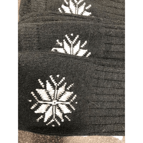 Snowflake Pattern Soft Acrylic Crew Women's Socks W7111S
