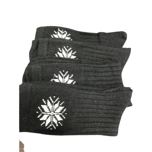 Snowflake Pattern Soft Acrylic Crew Women's Socks W7111S