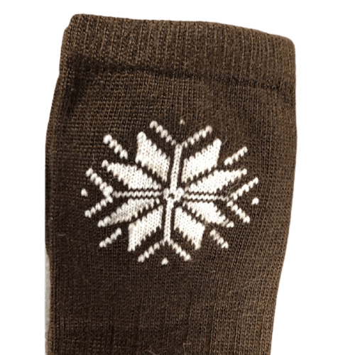 Snowflake Pattern Soft Acrylic Crew Women's Socks W7111S