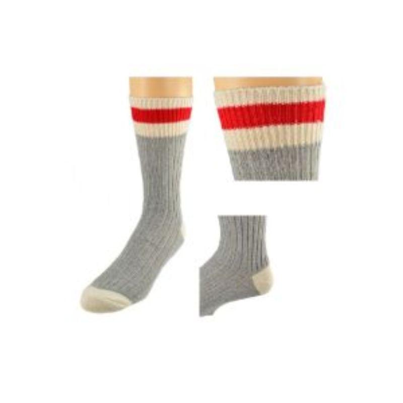 Wool Striped Boot Work Men's 3 Pair Pack Socks M6400
