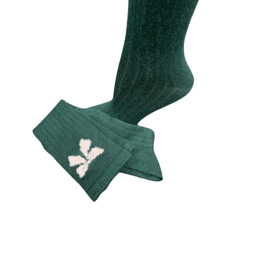 Bow pattern Hi-Bulk Acrylic Knee-Hi Women's Socks W3619KH