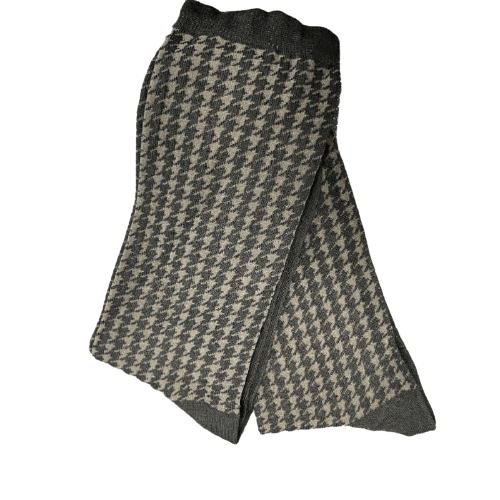 Houndstooth Crew Lightweight Socks 2 pair pack Made in USA