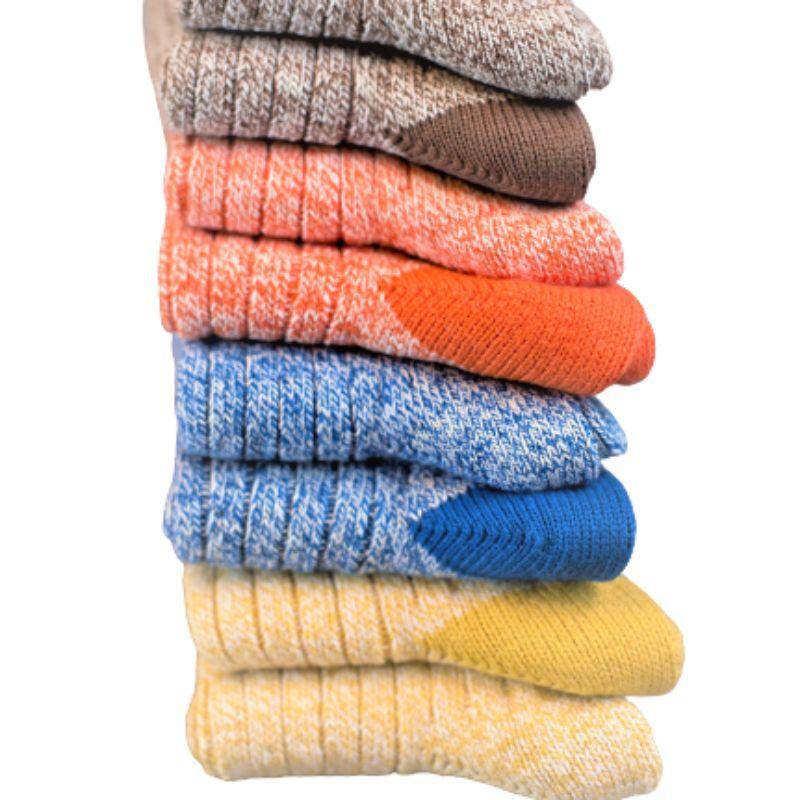 Outdoor Boot Hiking Marled Twisted Cotton 2 Pair Pack Socks W33