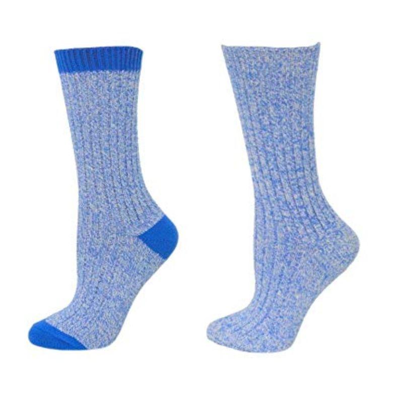 Outdoor Boot Hiking Marled Twisted Cotton 2 Pair Pack Socks W33