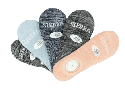 No Show Arch Support Bamboo Performance Cushioned Socks