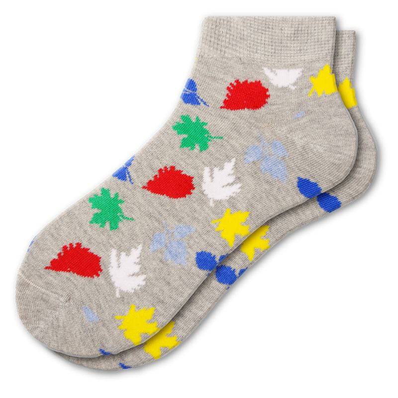 Leaf Pattern Ankle Cotton Socks M22229LC