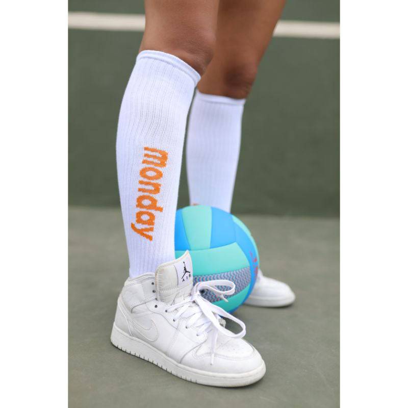 Knee Hi Performance Days of the Week Basketball Volleyball (1 Pair and 7 Pair) Pack Socks